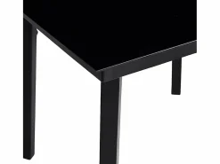 Clicnbuy Juego de comedor jardín 5 piezas ratán sintético marrón