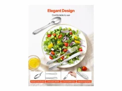 Online Juego de Cubiertos SucceBuy Juego de Cubiertos de Acero Inoxidable de 45 Piezas, para 8 Personas, para Utensilios de Cocina.