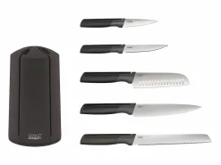 Sale Juego de cuchillos Elevate ™ de acero inoxidable japonés con bloque giratorio Cubierto