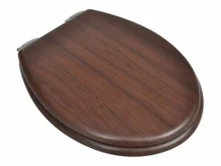Discount Juego de dos asientos de inodoro con tapa de MDF marrón 02_0002943 Tapa De Inodoro