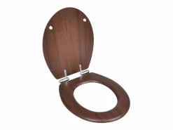 Discount Juego de dos asientos de inodoro con tapa de MDF marrón 02_0002943 Tapa De Inodoro