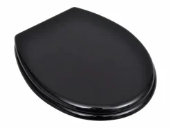 Best Helloshop26 Juego de dos asientos de inodoro con tapa MDF 02_0002945 Negro