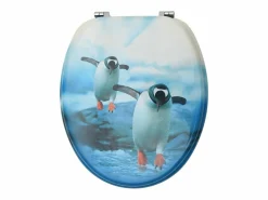 Clearance Helloshop26 Juego de dos asientos de inodoro con tapas con temática de pingüino 02_0002977 Multicolor