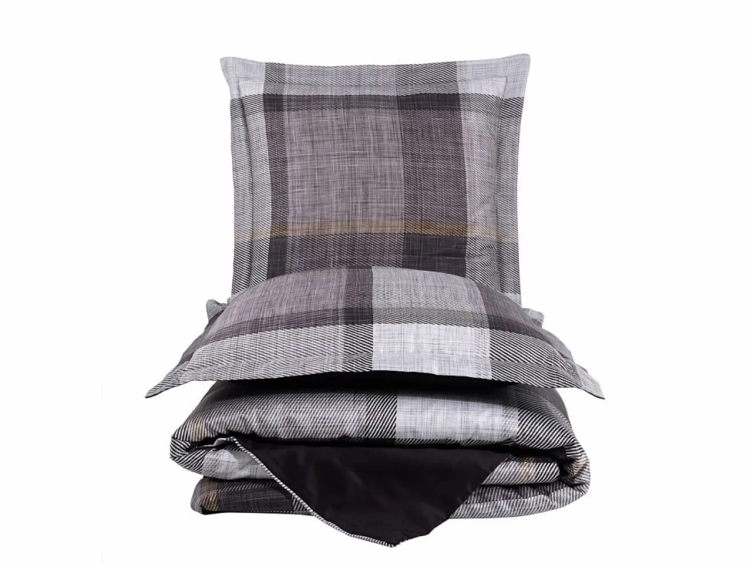 Blanc avenue Juego de funda de edredón 240x220 cm+ 2 fundas de almohada 63x63cm de satén de algodón "Dunloe"