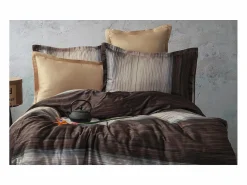 Hot Blanc avenue Juego de funda de edredón 240x220 cm+ 2 fundas de almohada 63x63cm de satén de algodón 