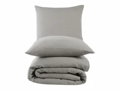 Blanc avenue Juego de funda de edredón + 2 fundas de almohada de gasa de algodón-