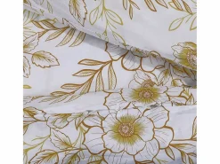 Clearance Juego de funda nórdica algodón y marrón 260x240 cm ES504525 Ropa De Cama|Juego De Sábanas