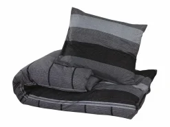 Discount Juego de funda nórdica algodón oscuro 135x200 cm ES561512 Gris