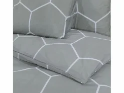 Outlet Juego de funda nórdica algodón 200x200 cm ES679455 Gris