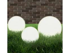 Juego de lámparas de bola LED 6 uds esféricas PMMA 20/30/40 cm ES255421