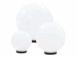 Juego de lámparas de bola LED 6 uds esféricas PMMA 20/30/40 cm ES255421