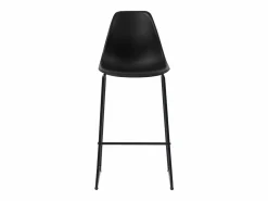 Clearance vidaxl Juego de mesa alta y taburetes 3 piezas plástico Negro