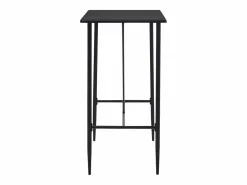 New vidaxl Juego de mesa alta y taburetes 5 piezas tela oscuro Gris
