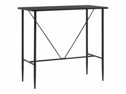 Outlet Juego de mesa alta y taburetes 5 piezas plástico Mesa Alta