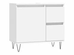 Online vidaxl Juego de muebles de baño 3 pzas madera contrachapada Blanco
