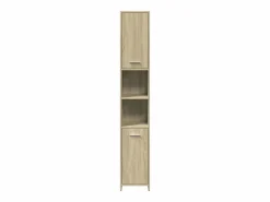 Sale Juego de muebles de baño 4 pzas contrachapada roble Sonoma Estantería Sobre Inodoro