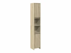 vidaxl Juego de muebles de baño 4 pzas contrachapada roble Sonoma