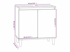 Best vidaxl Juego de muebles de baño 3 pzas madera contrachapada Blanco