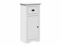 Hot vidaxl Juego de muebles de baño BODO 4 pzas madera maciza pino Blanco