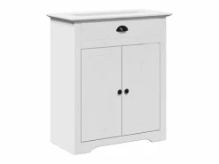 Hot vidaxl Juego de muebles de baño BODO 4 pzas madera maciza pino Blanco