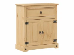 Hot vidaxl Juego de muebles de baño Corona 3 pzas madera maciza pino Marru00f3n