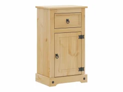 Online Juego de muebles de baño Corona 4 pzas madera maciza pino Estantería Sobre Inodoro
