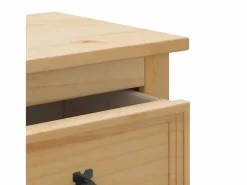 Discount vidaxl Juego de muebles de baño Corona 3 pzas madera maciza pino Marru00f3n