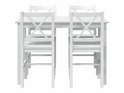 Hot vidaxl Juego de muebles de comedor 5 piezas Blanco