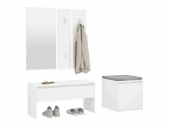 Outlet Juego de muebles de recibidor madera contrachapada ES549166 Perchero