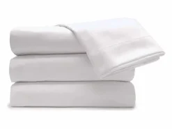 Hot Juego de Sábanas Blancas 3 Piezas Cama 150cm Tacto Extrasuave Descansin Blanco