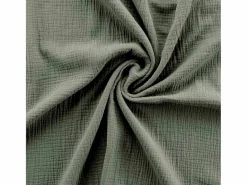 Clearance Douceur d'intérieur Juego de sábanas de gasa de algodón 240 x 220 cm Caqui