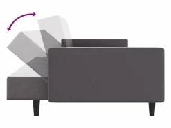 Best vidaxl Juego de sofás 2 piezas cuero sintético Gris