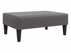 Best vidaxl Juego de sofás 2 piezas cuero sintético Gris