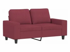 Outlet Clicnbuy Juego de sofás 3 piezas tela tinto Rojo