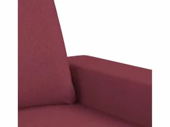 Outlet Clicnbuy Juego de sofás 3 piezas tela tinto Rojo