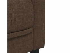 Clicnbuy Juego de sofás 3 piezas tela marrón
