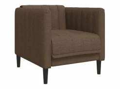 Clicnbuy Juego de sofás 3 piezas tela marrón