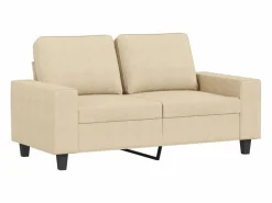 New Clicnbuy Juego de sofás 3 piezas tela color Crema