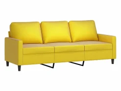 New Clicnbuy Juego de sofás 4 piezas terciopelo Amarillo