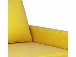New Clicnbuy Juego de sofás 4 piezas terciopelo Amarillo