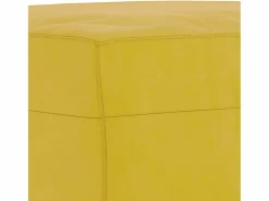 New Clicnbuy Juego de sofás 4 piezas terciopelo Amarillo