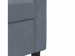 vidaxl Juego de sofás con cojines 4 piezas terciopelo oscuro
