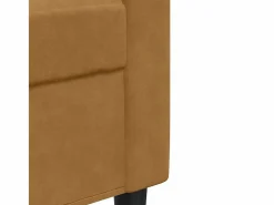 Sale Juego de sofás con cojines 2 piezas terciopelo marrón Conjunto Sofá Y Sillón