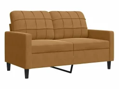 Outlet vidaxl Juego de sofás con cojines 2 piezas terciopelo marrón Marru00f3n