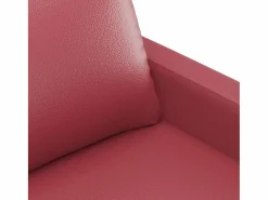 Best Clicnbuy Juego de sofás con cojines 2 piezas cuero sintético tinto Rojo