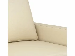 Clearance Clicnbuy Juego de sofás con cojines 4 piezas tela Crema