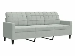 Online Juego de sofás con cojines 2 piezas terciopelo claro Conjunto Sofá Y Sillón
