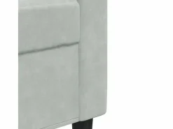 Online Juego de sofás con cojines 2 piezas terciopelo claro Conjunto Sofá Y Sillón