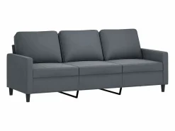 Hot vidaxl Juego de sofás con cojines 3 piezas terciopelo oscuro Gris