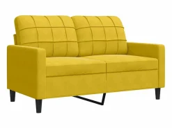 Sale vidaxl Juego de sofás con cojines 4 piezas terciopelo Amarillo